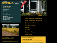 Tablet Screenshot of gorham-ny.com